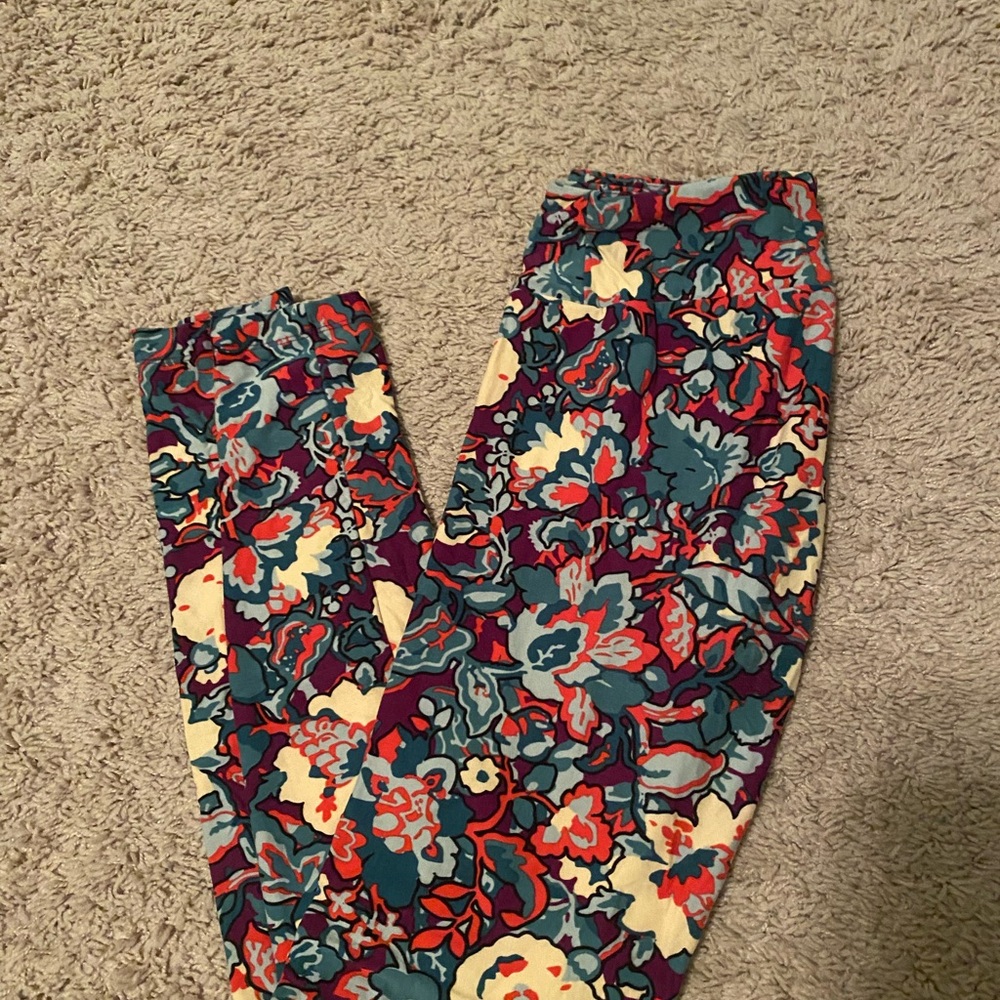 LuLaRoe Multicolor Floral Leggings